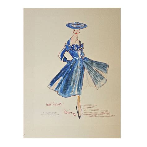 christian dior 1950 collection|christian dior original sketches.